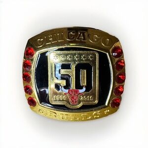 Chicago Bulls 50th Anniversary Commemorative Official  Championship Ring‎ Huge